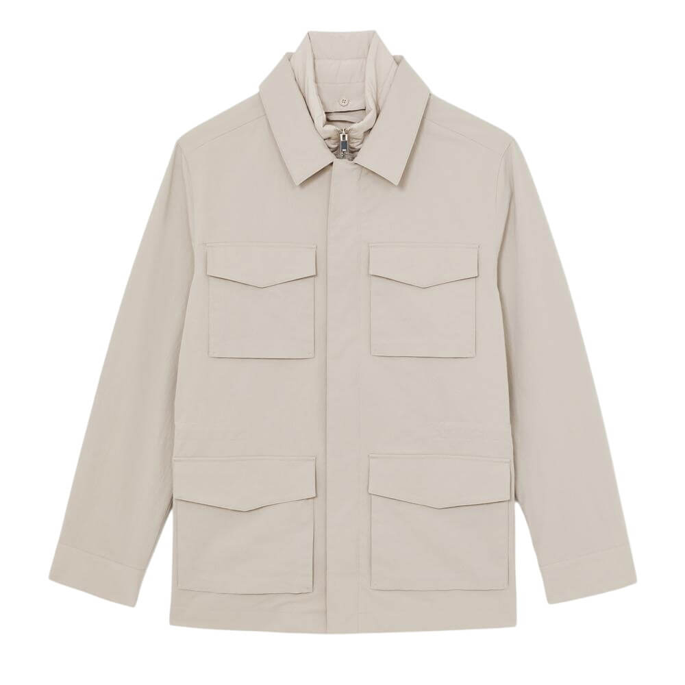 REISS Bryson Removable-Gilet Safari Jacket